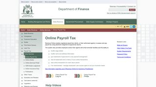 Online Payroll Tax - Department of Finance WA