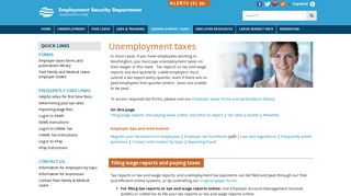 ESDWAGOV - Unemployment Taxes