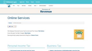 Online Services - Division of Revenue - State of Delaware