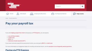 Pay your payroll tax | State Revenue Office