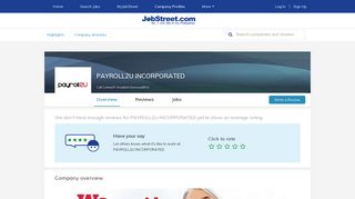 Working at PAYROLL2U INCORPORATED company profile and ...