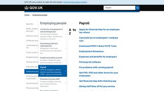 Payroll - GOV.UK