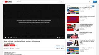 How to Create Your Social Media Account on Paysbook - YouTube