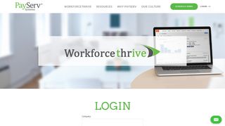 thrive Login - PayServ Systems