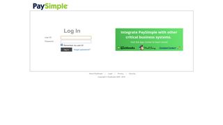 PaySimple - Login