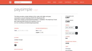 paysimple 1.0.0 - RubyGems