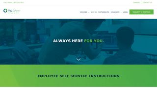 Employee Self Service Instructions | PaySphere Payroll Services