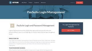 PaySuite Login Management - Team Password Manager - Bitium