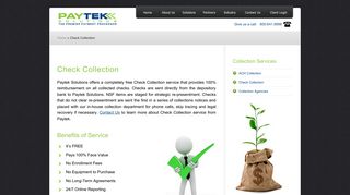 Paytek Solutions | Check Collection