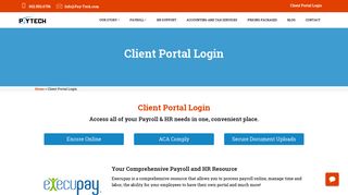 Client Portal Login - PayTech
