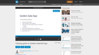 Training guide on Golden Gate/GG App - SlideShare