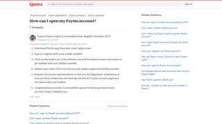 How to open my Paytm account - Quora