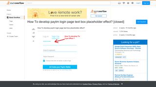 How To develop paytm login page text box placeholder effect ...
