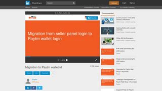 Migration to Paytm wallet id - SlideShare