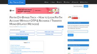 Paytm Otp Bypass Trick – How to Login PayTm Account Without OTP ...