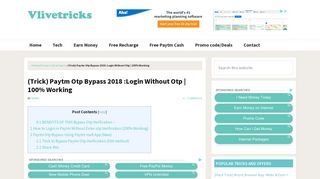(Trick) Paytm Otp Bypass 2018 :Login Without Otp | 100% Working ...