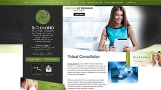 Cosmetic Plastic Surgery Virtual Consultation Richmond VA
