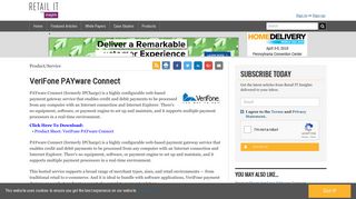 VeriFone PAYware Connect - RetailITInsights