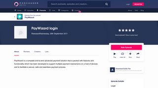 PayWizard login by PayWizard on Podchaser