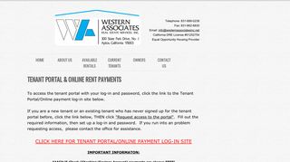 Pay Your Rent Online - Western Associates