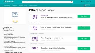 15% off PBteen Coupon Codes & Coupons + Free Shipping 2019