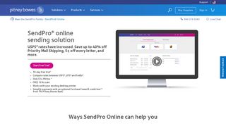 SendPro Online Mailing and Shipping Solution | Pitney Bowes