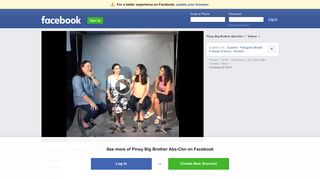 PBB Online - Pinoy Big Brother Abs-Cbn - Facebook
