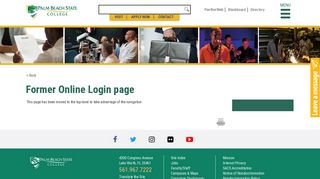 Student Login | Former Online Login page - Palm Beach State College