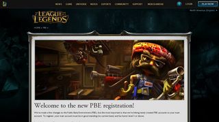 PBE Signup | League of Legends