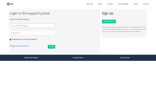 Login to the support portal - PBS Help