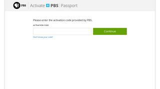 Activate PBS Passport | PBS