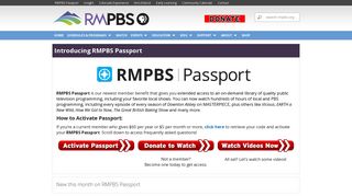 RMPBS Passport | Support | Rocky Mountain PBS