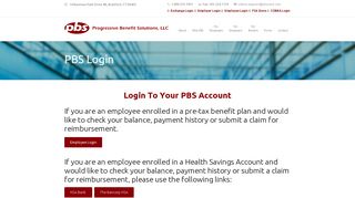 PBS Login | Benefits Administrator CT - PBS