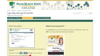Borrower ID and PIN - Login Help - LibGuides at Palm Beach State ...