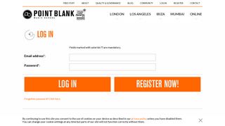 Point Blank Music School | Log in