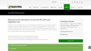 Human Resources - Palm Beach County Sheriff's Office