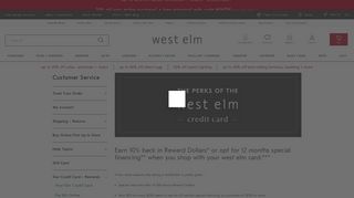 west elm Credit Card