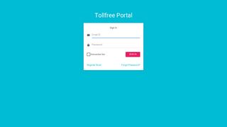 Login - Tollfree Portal - The Real PBX