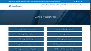 Customer Resources - PBX-Change