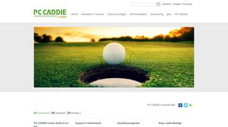 PC CADDIE-Website