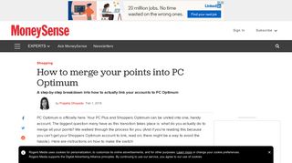 PC Optimum: How to merge your Shoppers Optimum and PC Plus points