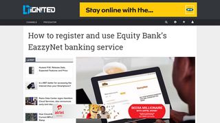 How to register and use Equity Bank's EazzyNet banking service ...