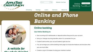 Online Banking | AppleTree Credit Union