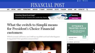 What the switch to Simplii means for President's Choice Financial ...