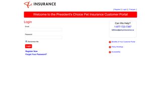 Login - PC Insurance | Quote Calculator - Pet Information