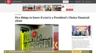 Five things to know if you're a President's Choice Financial client - The ...