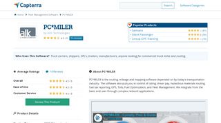 PC*MILER Reviews and Pricing - 2019 - Capterra
