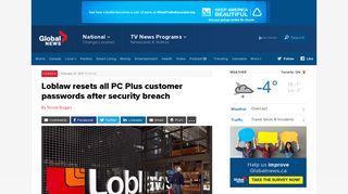 Loblaw resets all PC Plus customer passwords after security breach ...