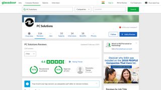 PC Solutions Reviews | Glassdoor.co.in