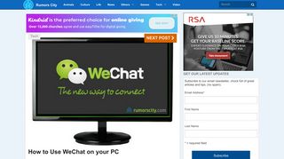 How to Use WeChat on your PC - Rumors City
